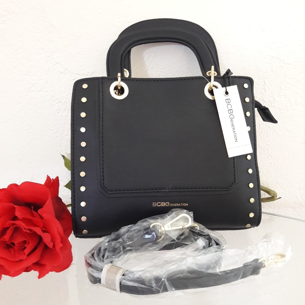 NWT BCBGENERATION SMALL SATCHEL CROSSBODY BAG PURSE